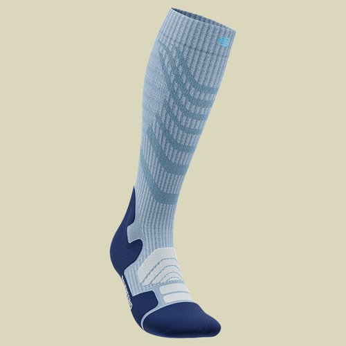 Bauerfeind Outdoor Merino Compression Socks Women 35-38 M blau - sky blue